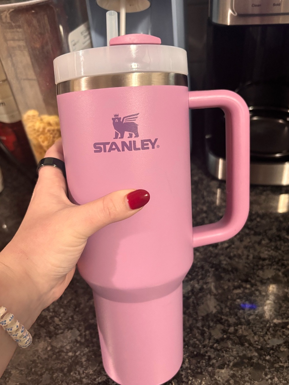 40oz Stanley water bottle with straw